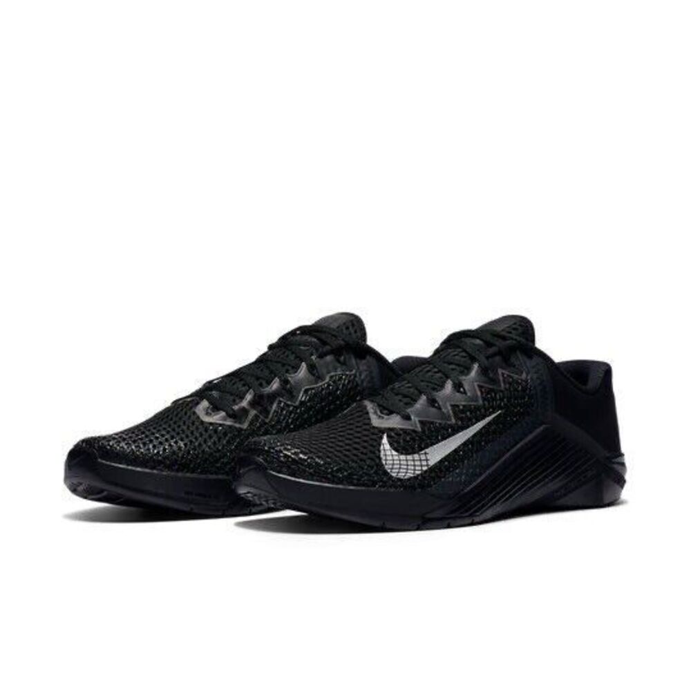 Nike Metcon 6 Black Metallic‎ Silver CK9388-001 Men's Training Shoes 6 Athletic